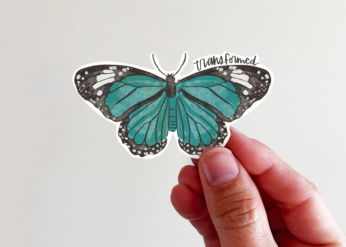 Butterfly Transformed Sticker