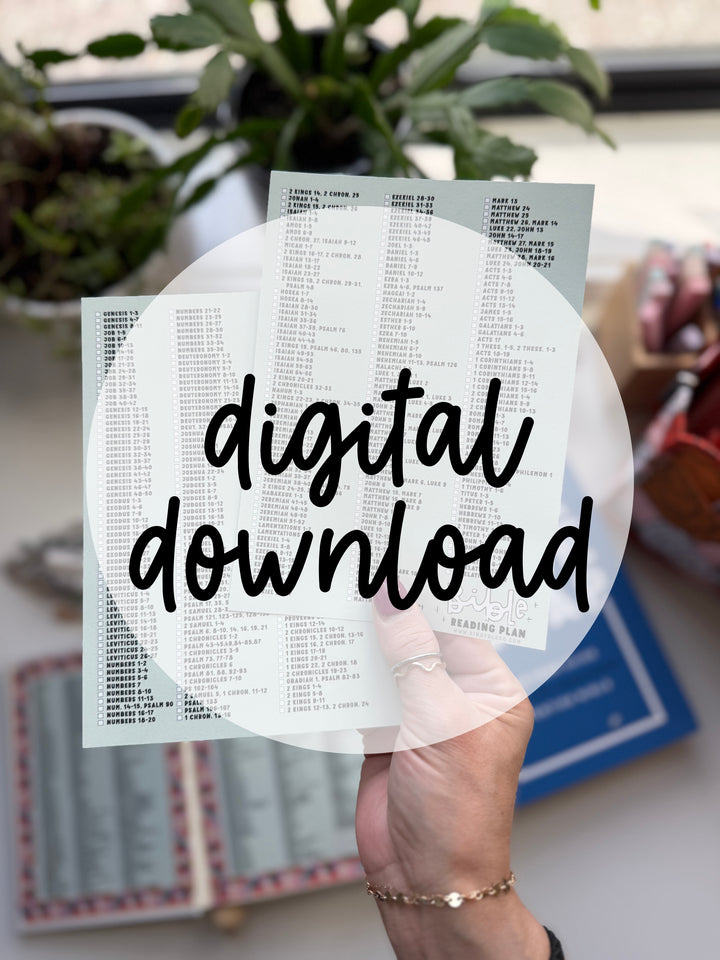 365 Day Bible Reading Plan DIGITAL DOWNLOAD - Kingfolk Co