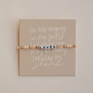 Dear Heart word bead bracelet - Kingfolk Co