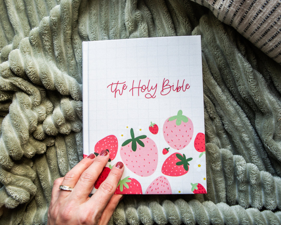 Sweet Strawberries ESV Journaling Bible - Collab with Joyful Pine - Kingfolk Co