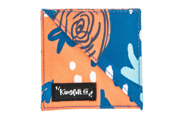 Orange and Blue Rose Corner Bookmark - Kingfolk Co