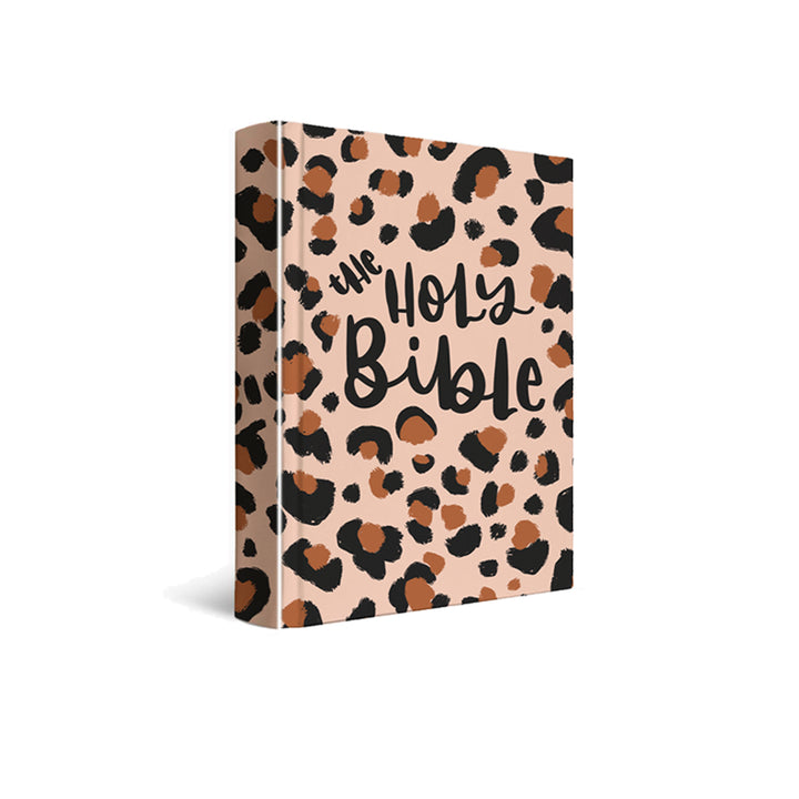 KJV Cheetah Print Single Column Journaling Bible - Kingfolk Co