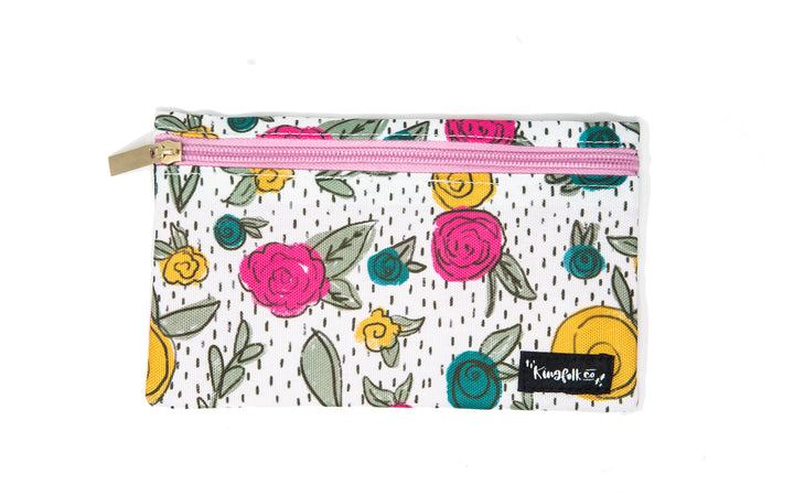 Church Floral Pencil + Pen + Highlighter Pouch - Kingfolk Co