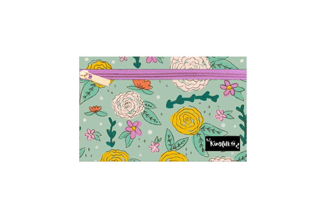 Eden Blooms Pencil + Pen + Highlighter Pouch - Kingfolk Co