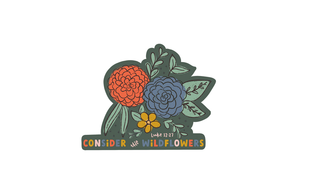 Consider the Wildflowers Vinyl Sticker - Kingfolk Co