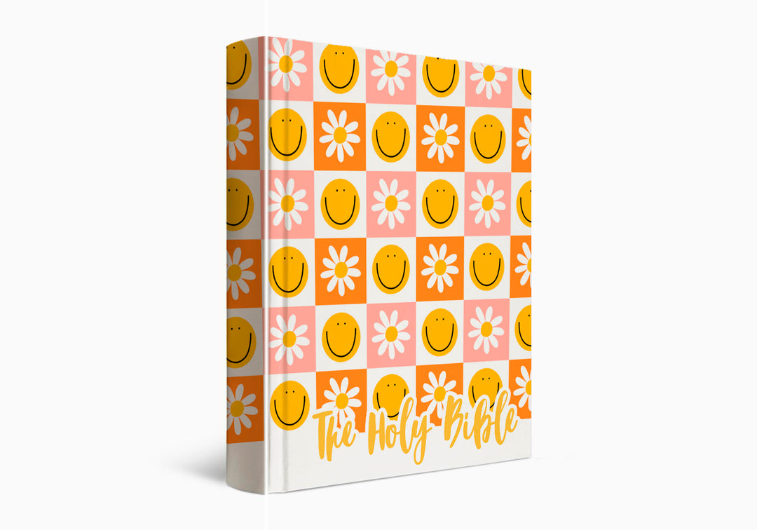 Checkered Happy Daisies Journaling Bible - collab with Creately Design Co - Kingfolk Co