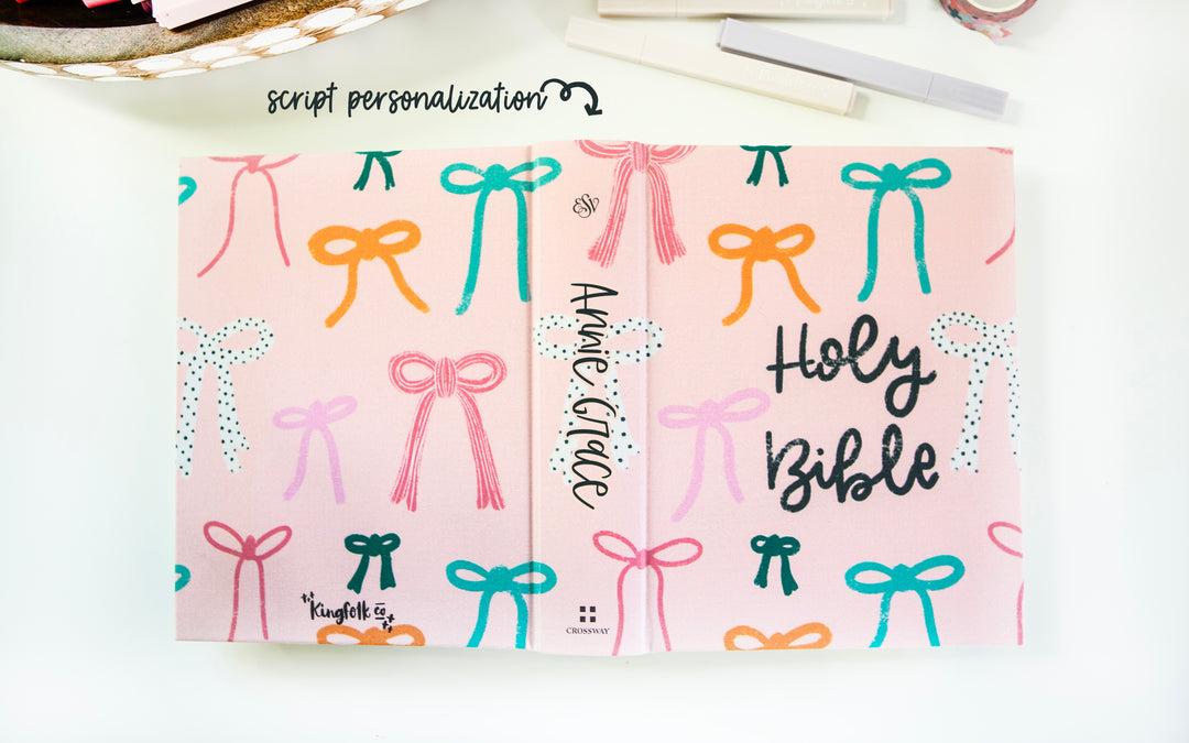 Beautiful Bows ESV Journaling Bible - Kingfolk Co