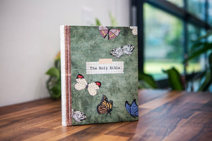 Vintage Butterflies ESV Journaling Bible - designed by Christy Beasley - Kingfolk Co