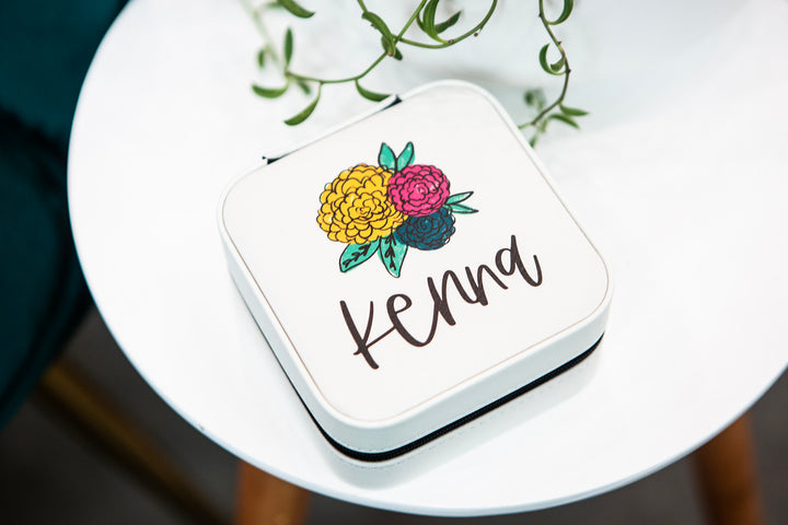 Personalized Travel Jewelry Box - Kingfolk Co