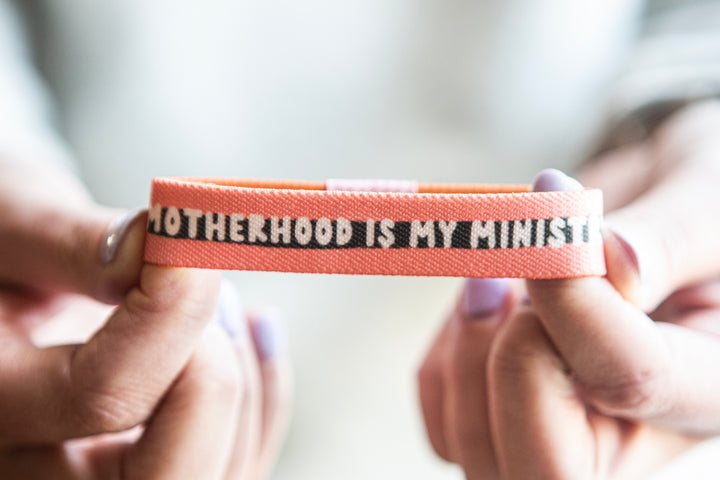 Motherhood is My Ministry Stretchy Bracelet - Kingfolk Co
