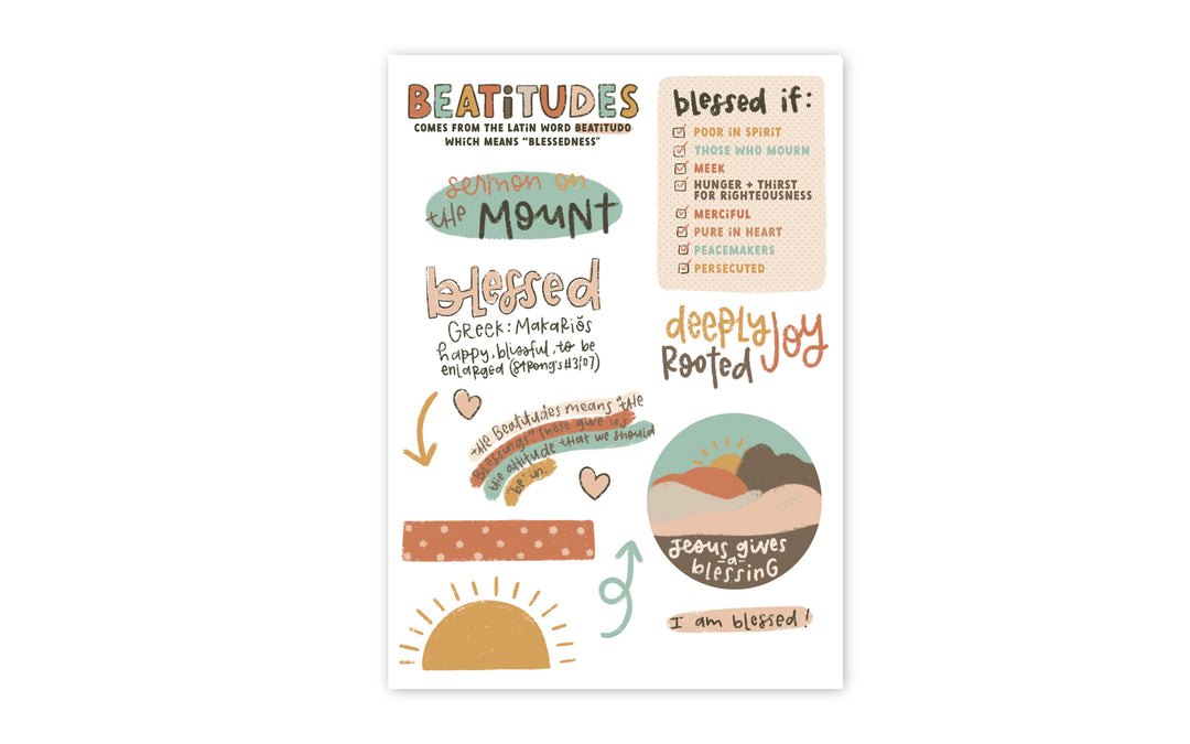 Beatitudes Sticker Sheet - Kingfolk Co