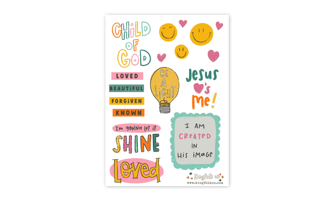 Child of God Sticker Sheet - Kingfolk Co