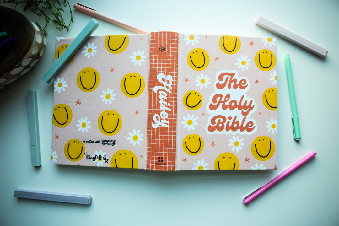 Joyful Blooms Collab with Creately Design Co ESV Journaling Bible - Kingfolk Co