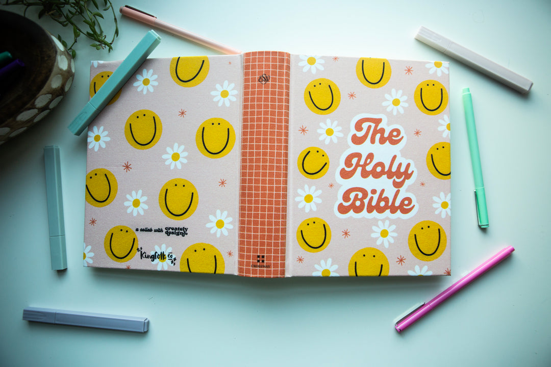 Joyful Blooms Collab with Creately Design Co ESV Journaling Bible - Kingfolk Co