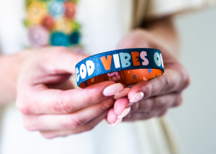 God Vibes Only Stretchy Bracelet - Kingfolk Co