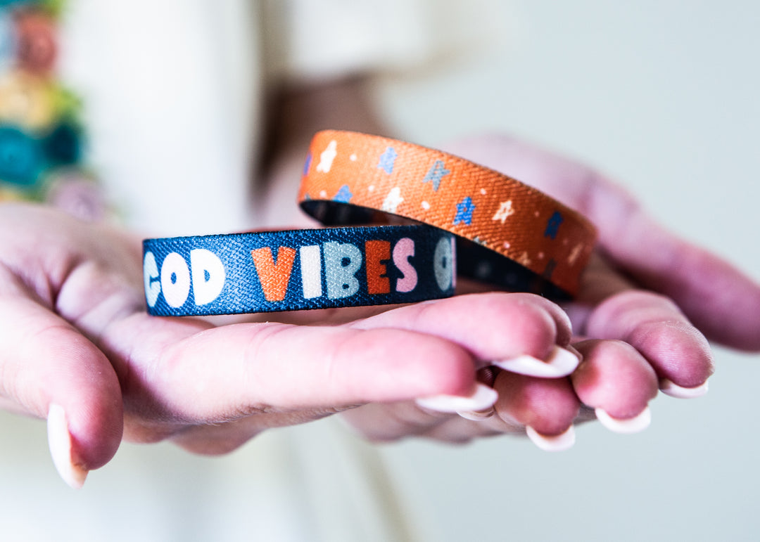 God Vibes Only Stretchy Bracelet - Kingfolk Co