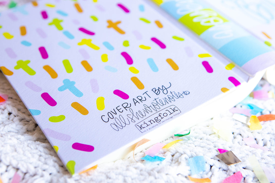 All She Wrote Notes CONFETTI CROSS ESV Journaling Bible - Kingfolk Co