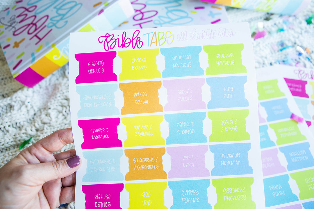 All She Wrote Notes Solid Bible Tabs - Kingfolk Co