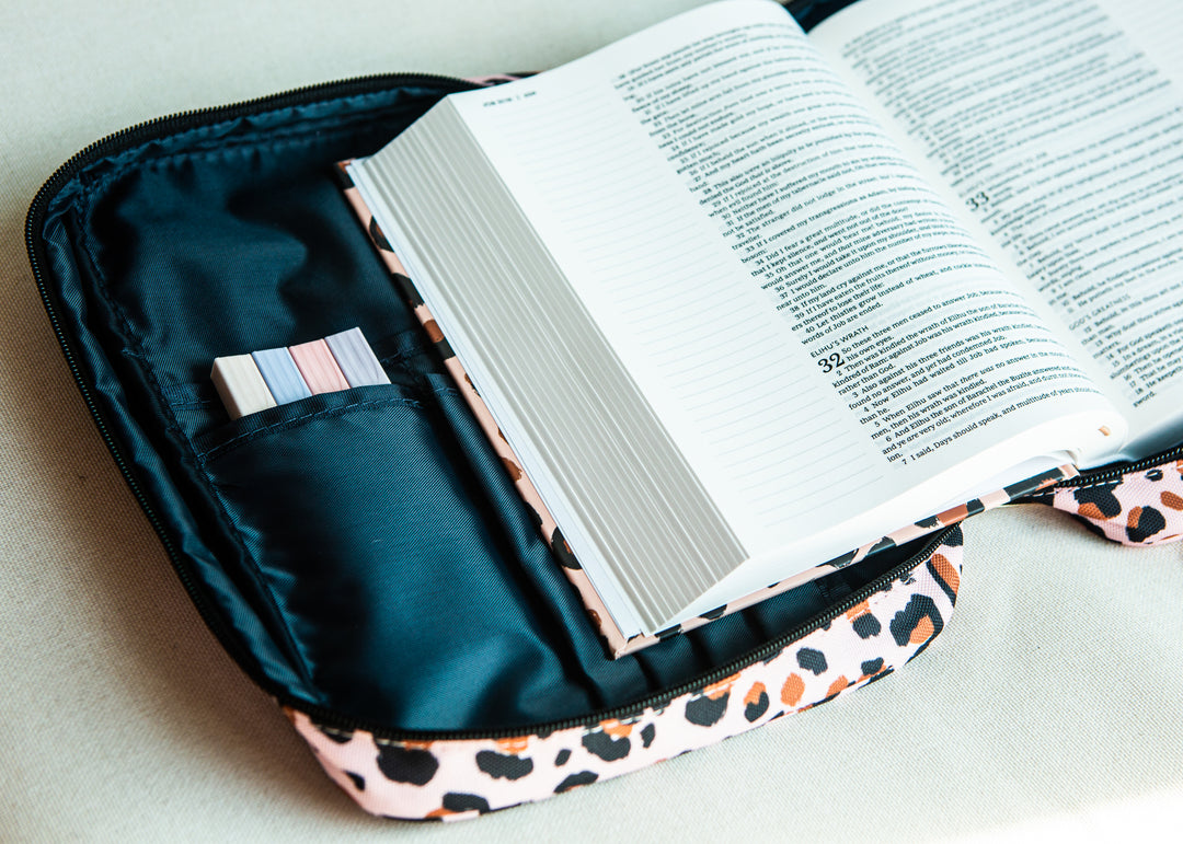 Cheetah Print Bible Cover - Kingfolk Co