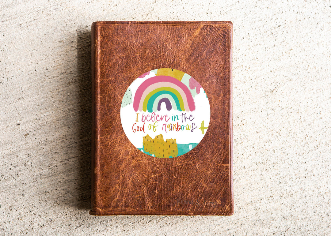 God of Rainbows Bible Flair Vinyl Sticker Decal - Kingfolk Co