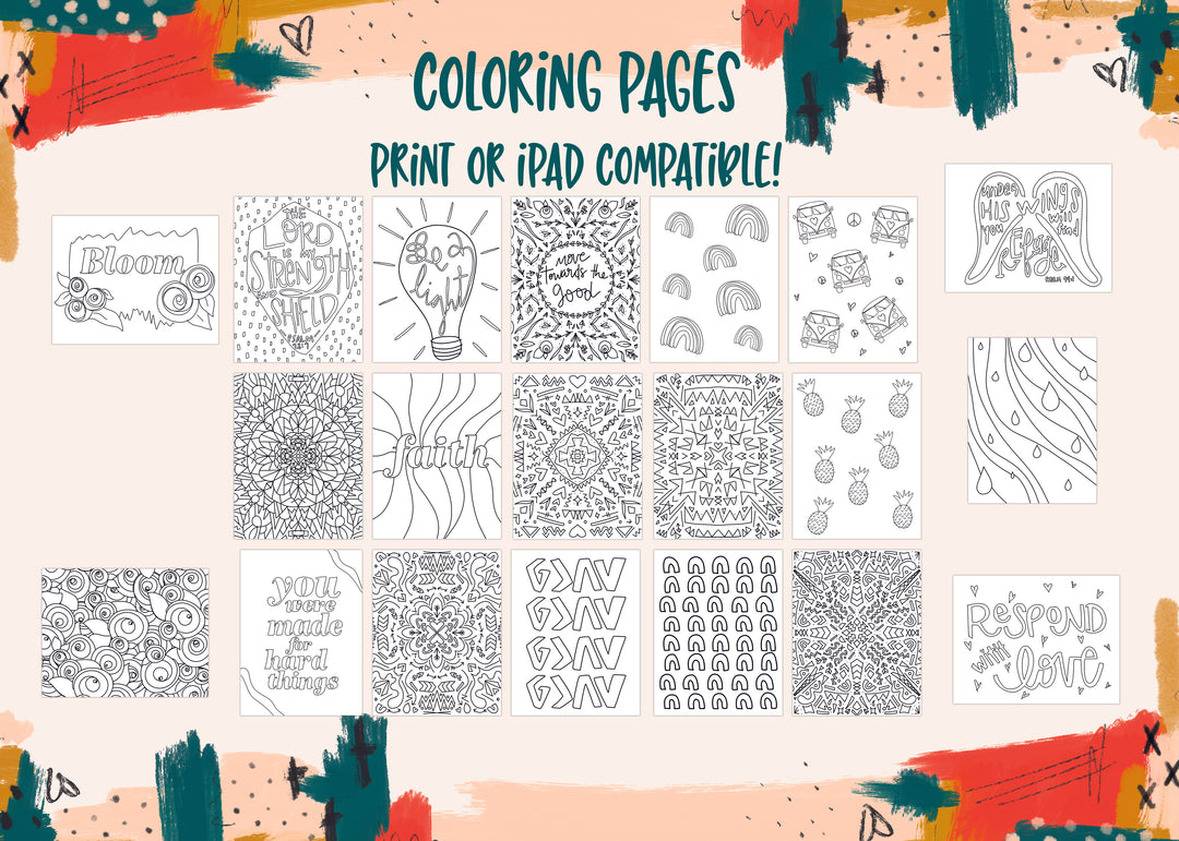 Coloring Pages - Set of 20! - Kingfolk Co